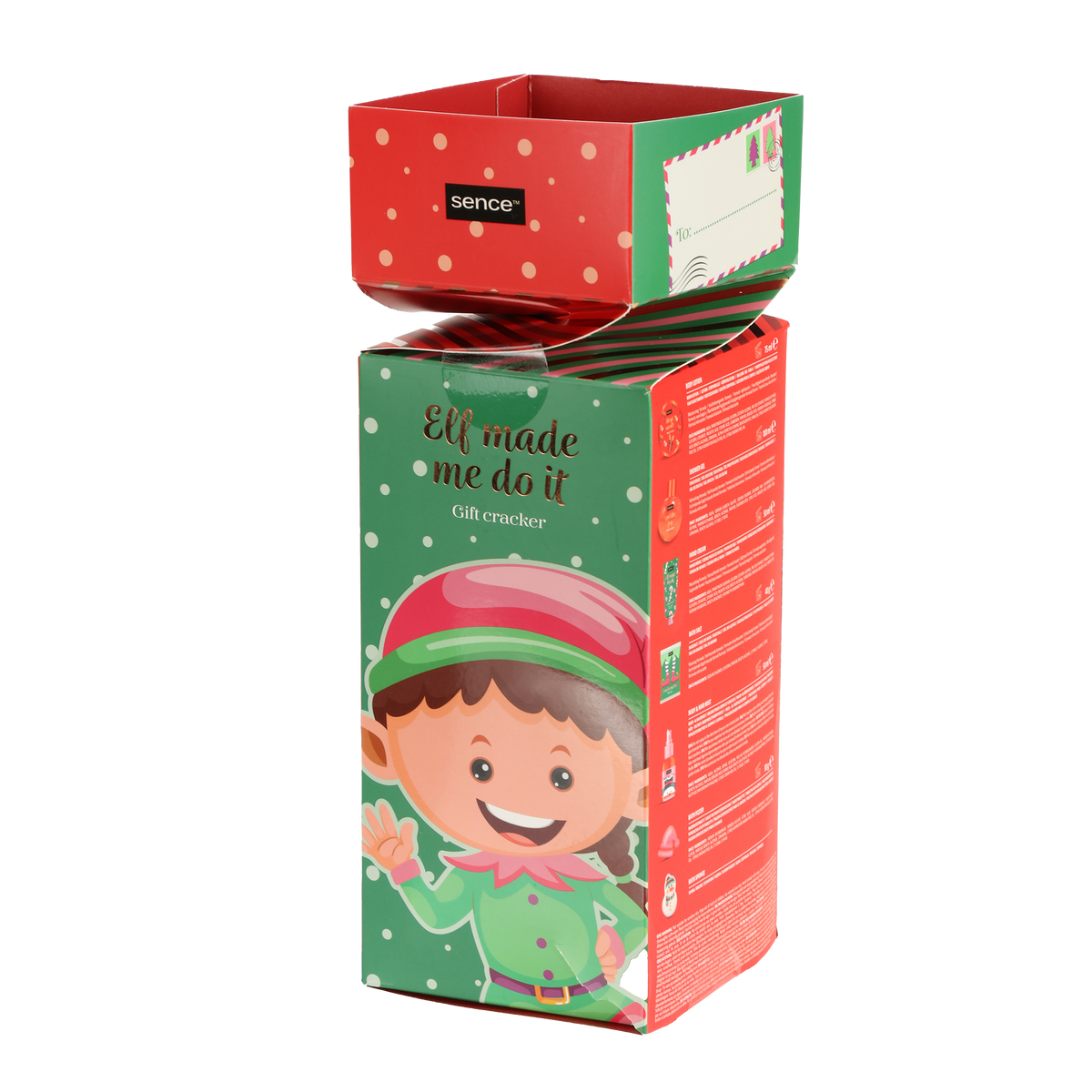 Coffret de 7 crackers de Noël Géant The Christmas List