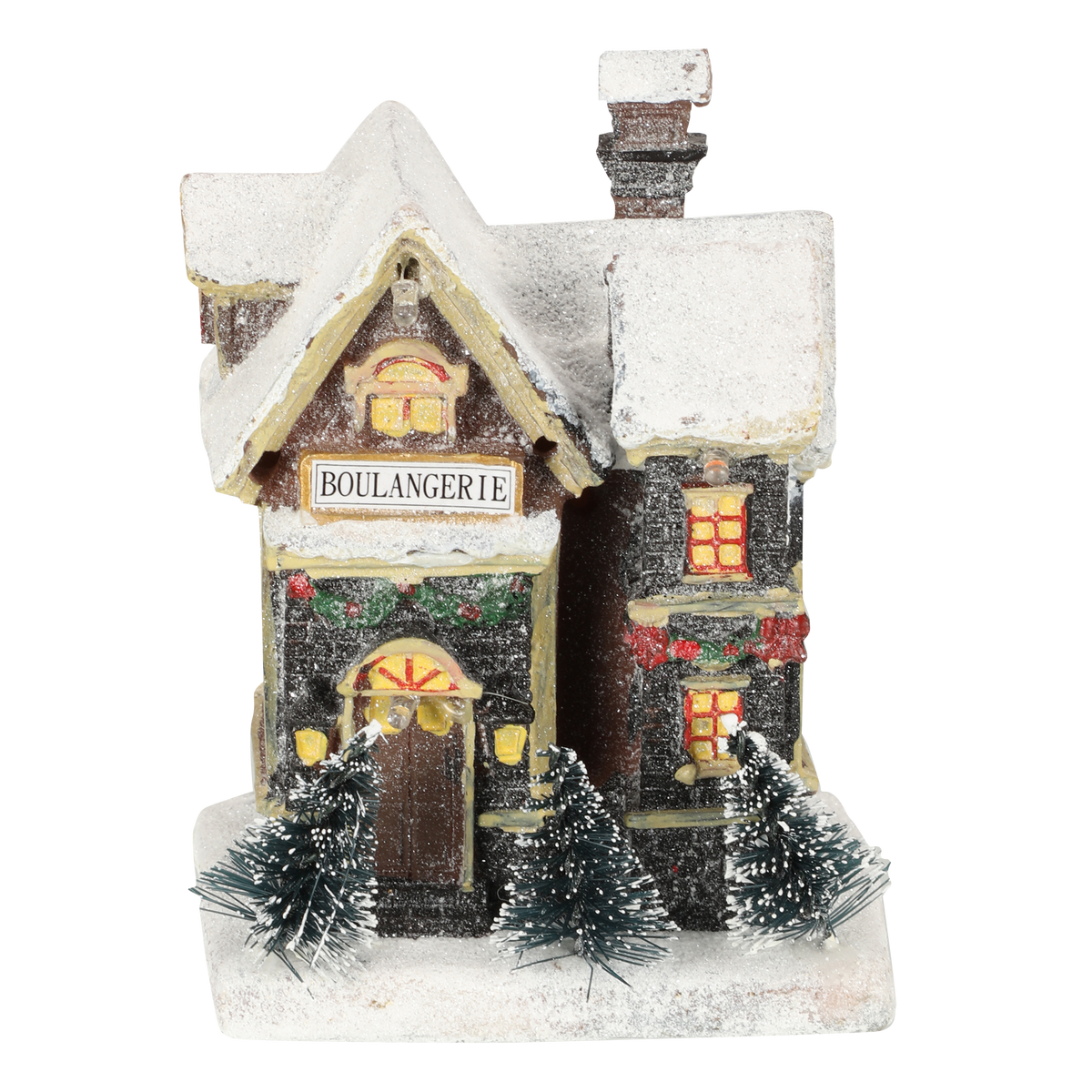 Maison décorative lumineuse 11x8 x13 cm