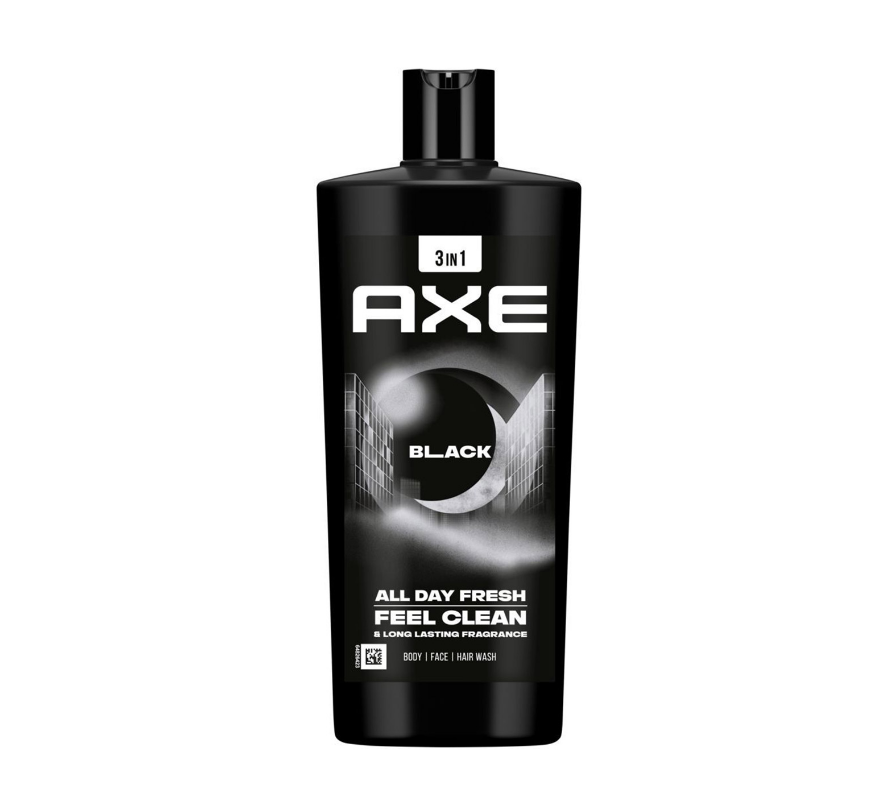 Gel douche Axe 3-en-1 Black pour le corps, les cheveux et le visage