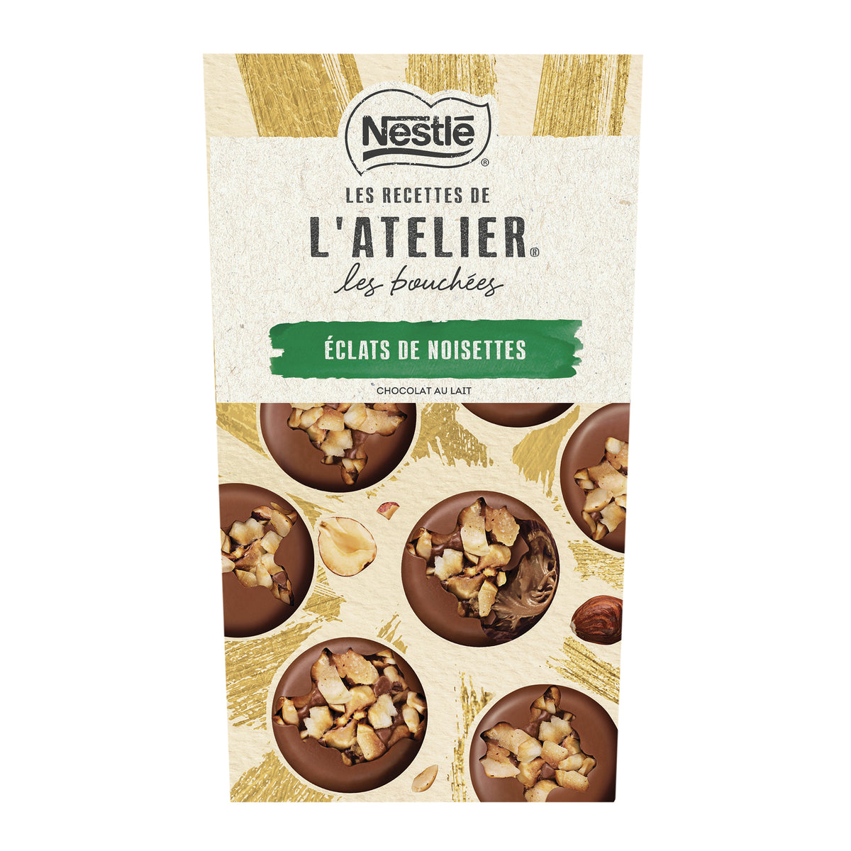 Chocolats les recettes de l'Atelier lait et noisettes