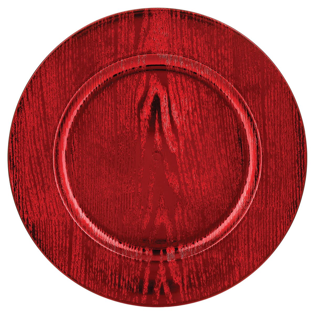 Assiette de présentation de Noël rouge 33cm