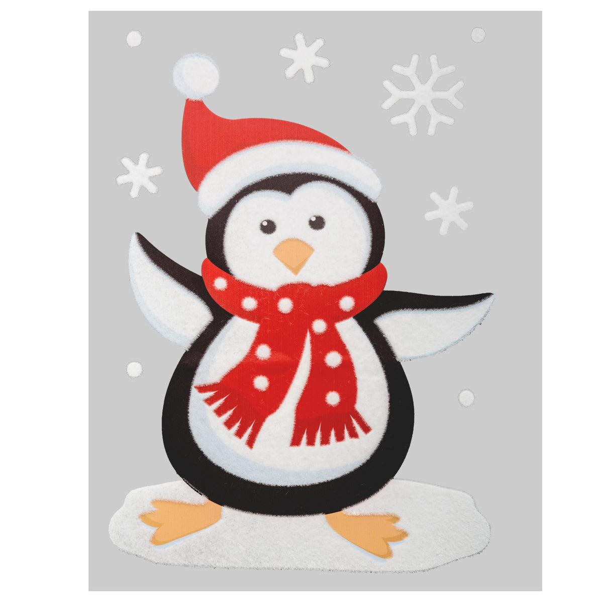Stickers de Noël floqués 40x29 cm