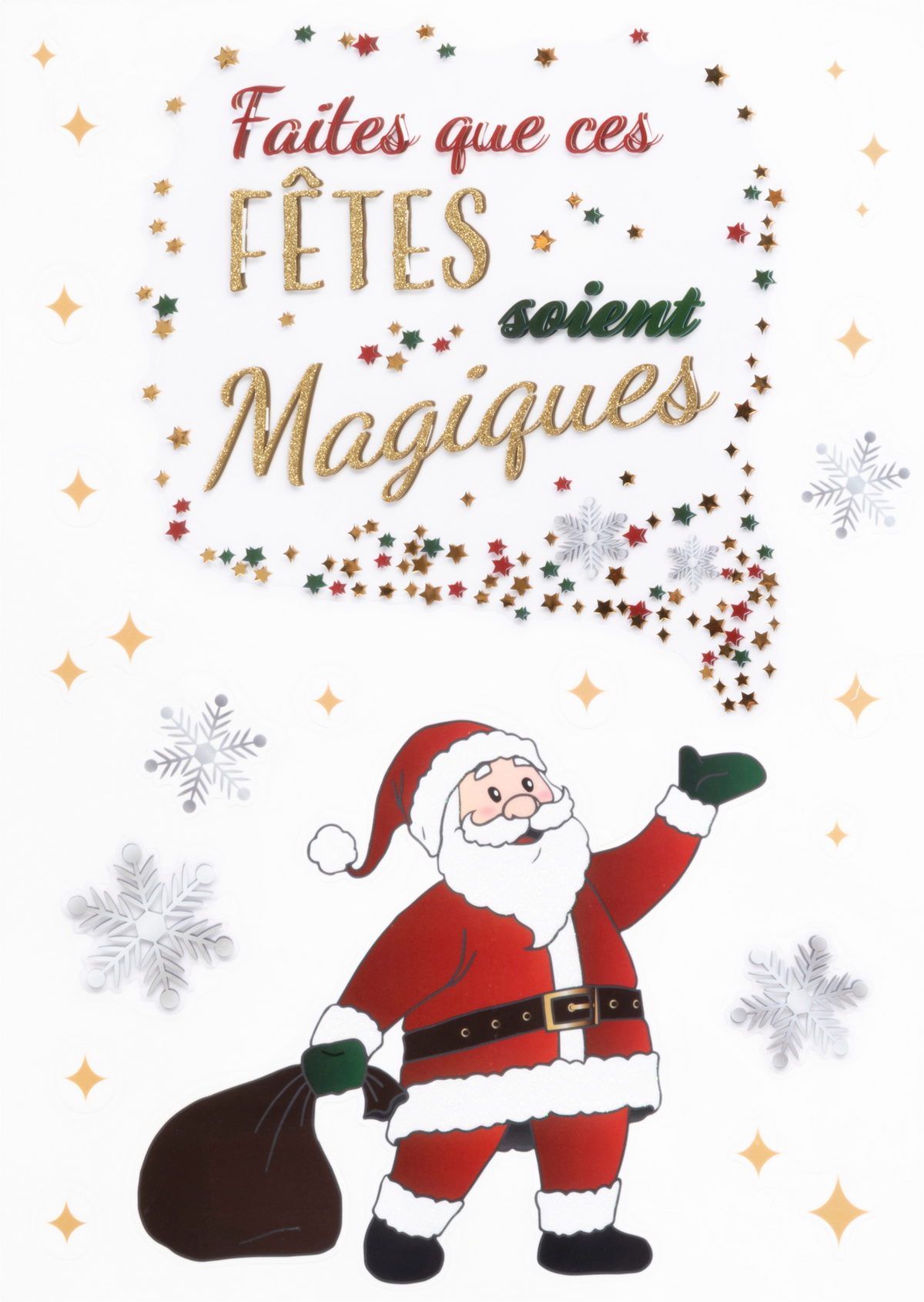 Sticker de Noël revisité 29 x 40 cm