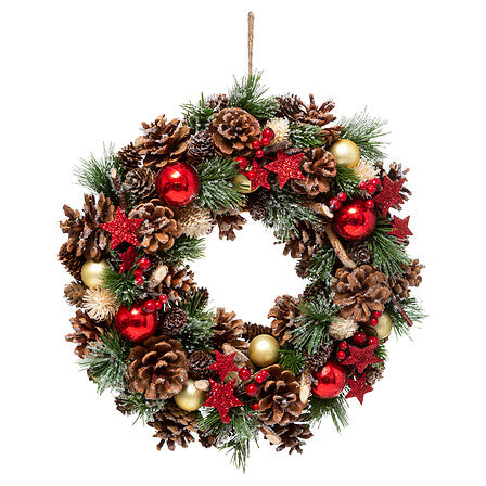 Couronne de Noël houx 35cm