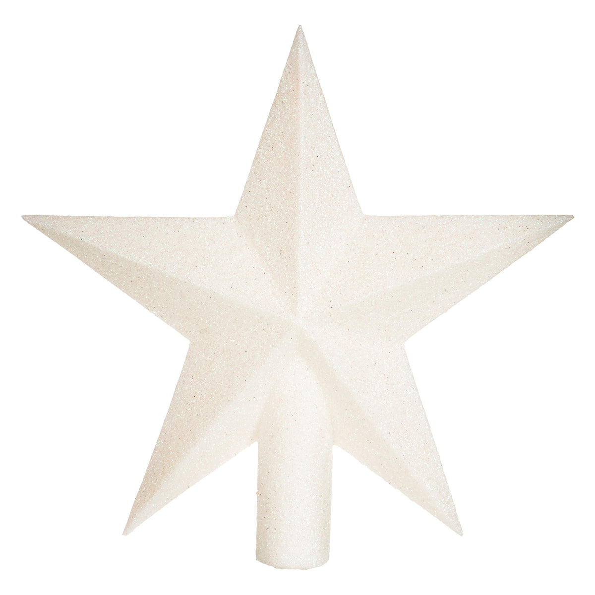 Cimier étoile pailletée blanc