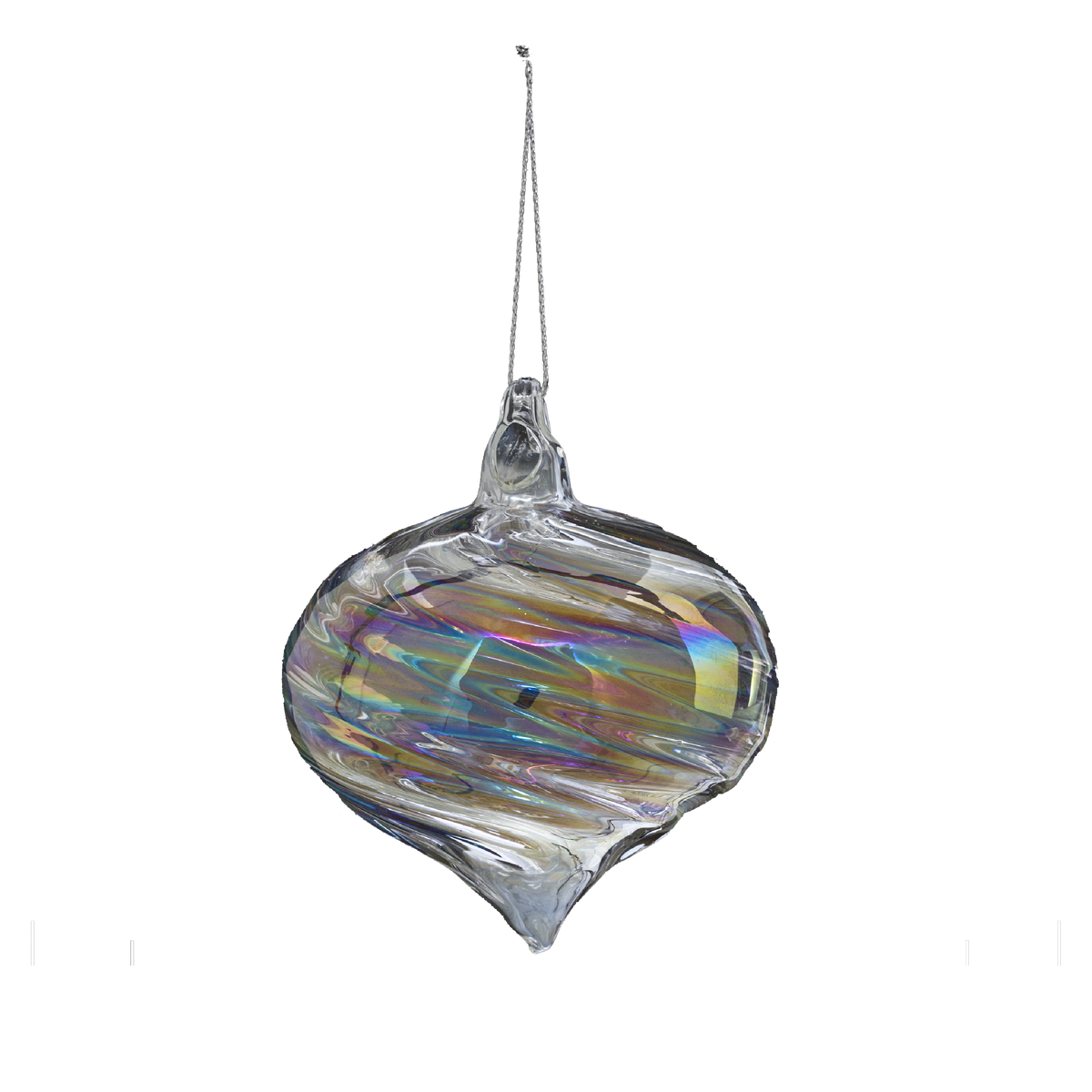 Boule de sapin de Noël en verre en forme de goutte