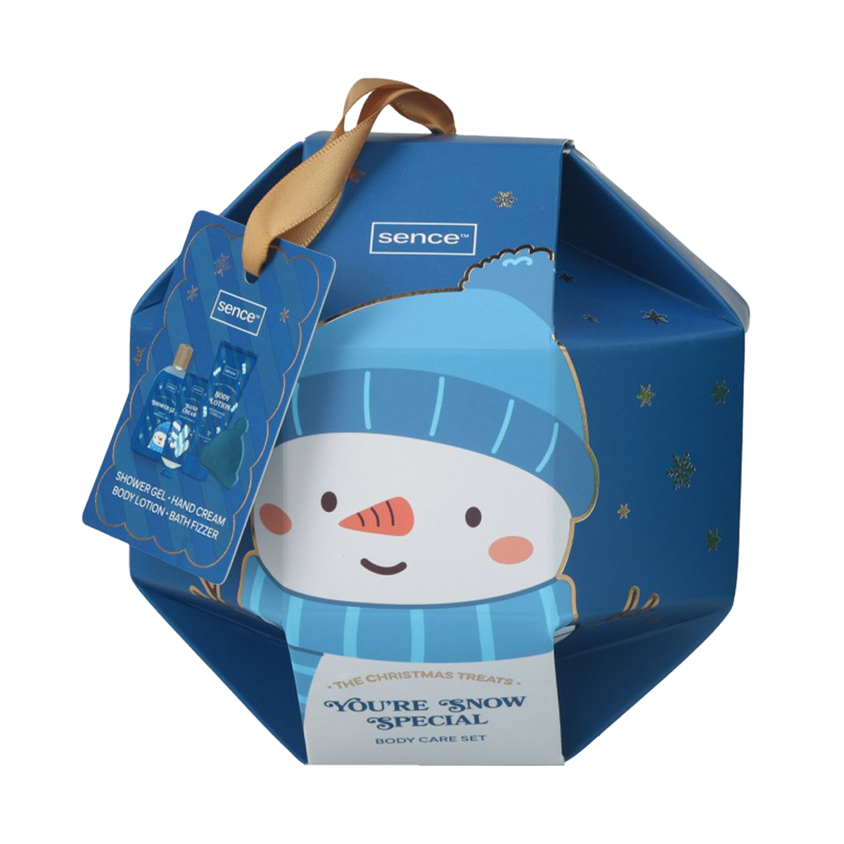 Coffret de bain Sence The Christmas Treats – 4 pièces - Bleu