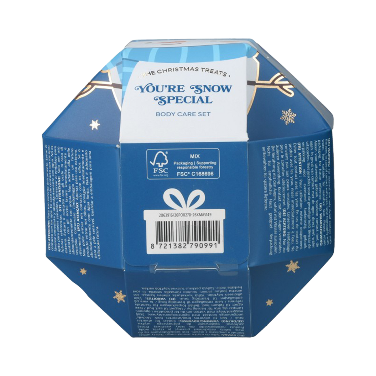 Coffret de bain Sence The Christmas Treats – 4 pièces - Bleu