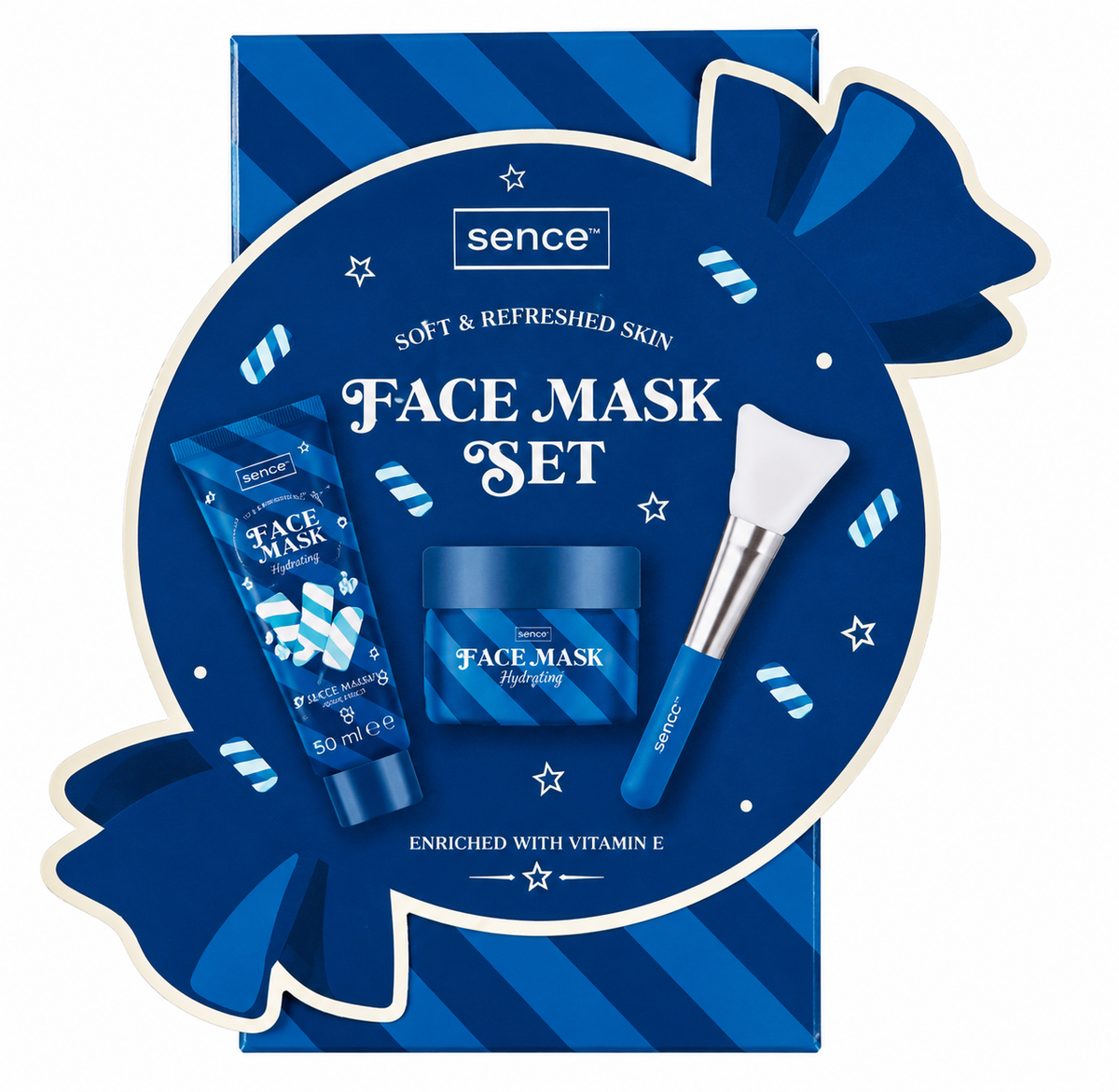 Coffret Sence de masques visage et yeux avec spatule The Christmas Treats – 3 pièces