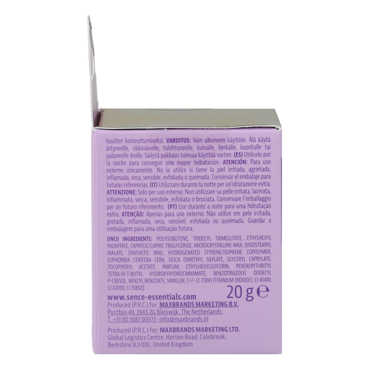 Masque pour les lèvres The Glow Rebel Sence – 3 modèles assortis - Violet