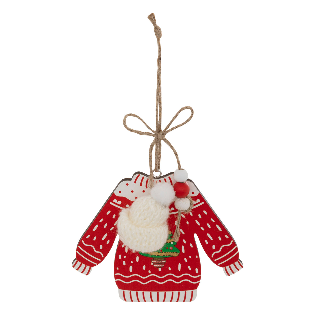 Suspension Pull de Noël en Bois