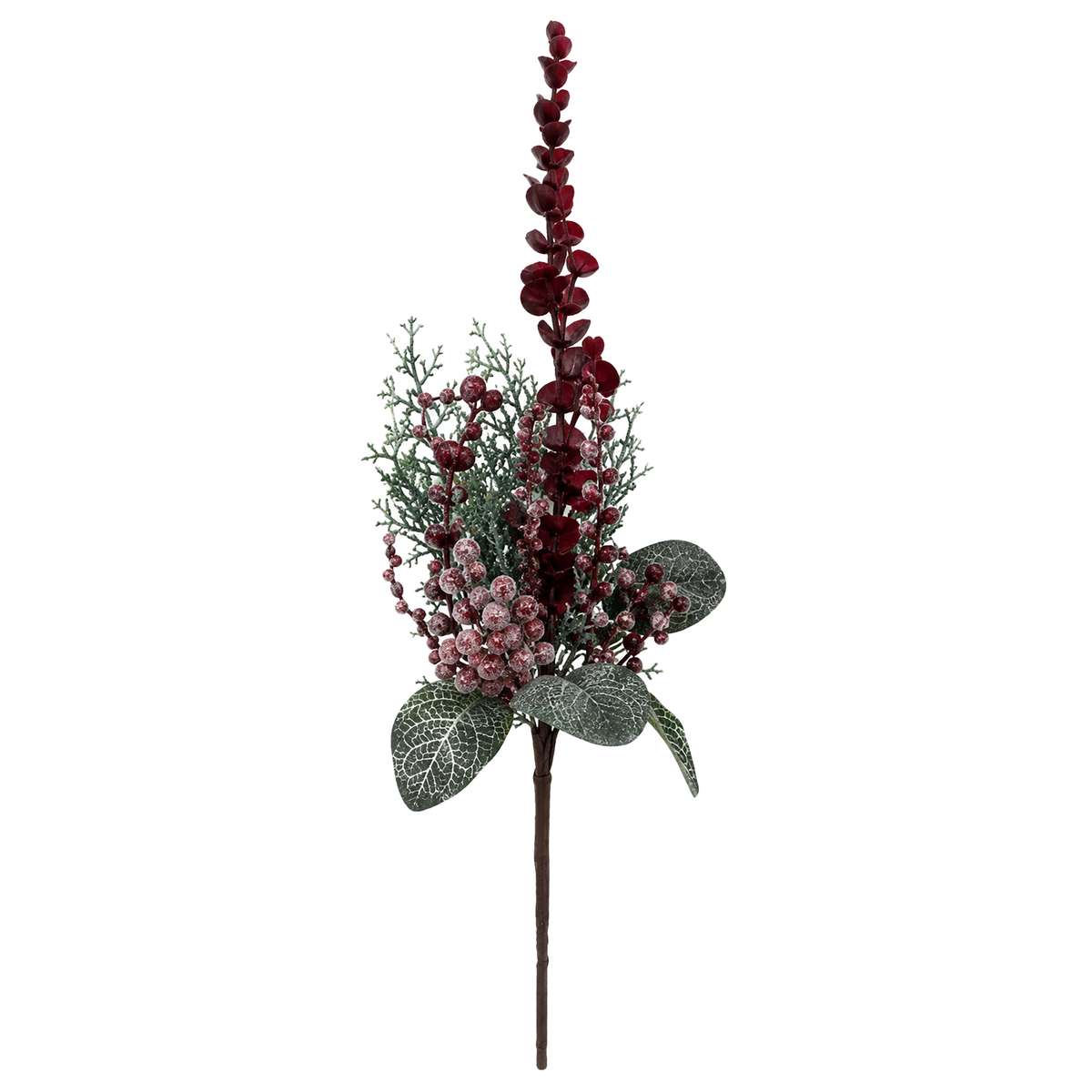 Branche de Noël baie rouge 28 cm