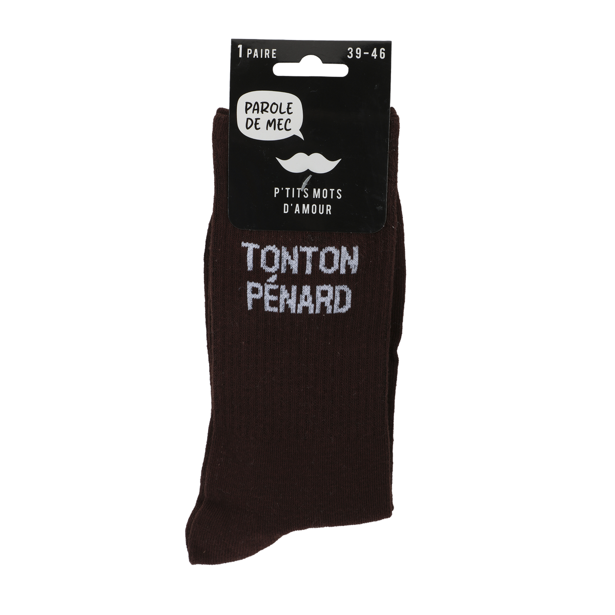 Paire de chaussettes tennis avec message – 39/46