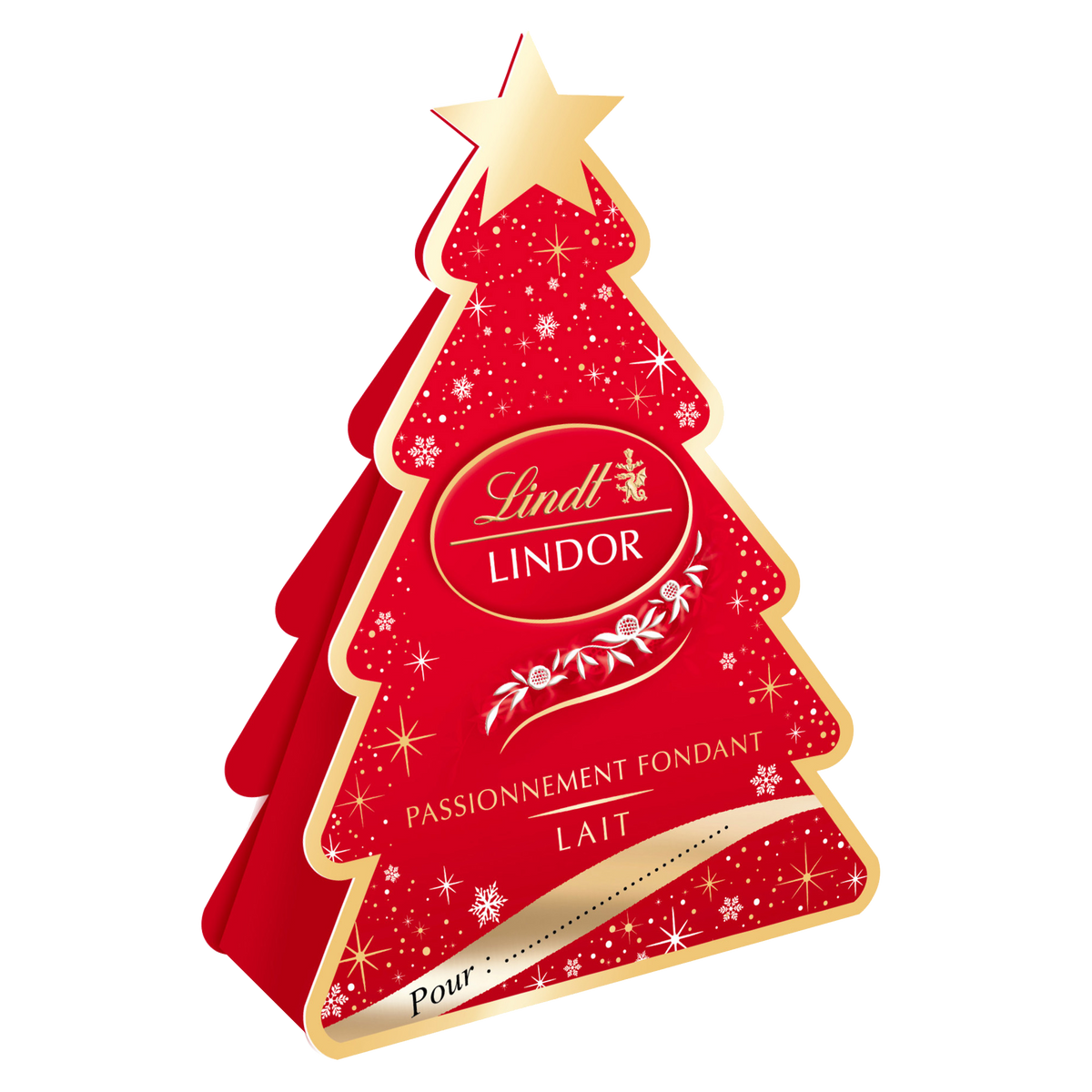 Boite en sapin de chocolats lindor