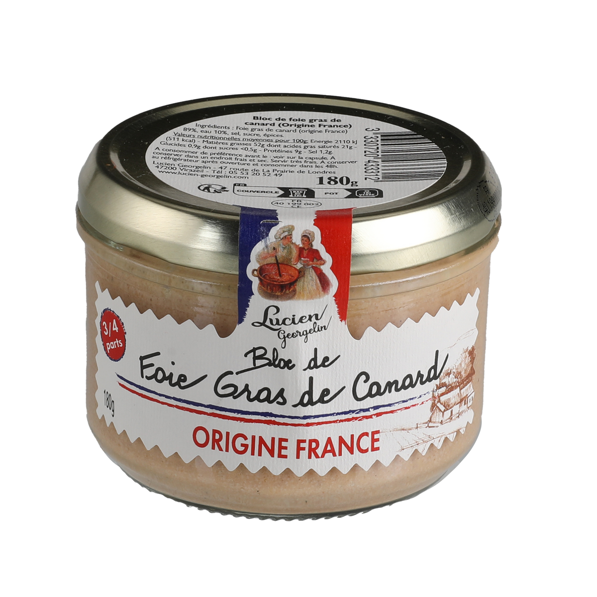 Bloc de foie gras de canard