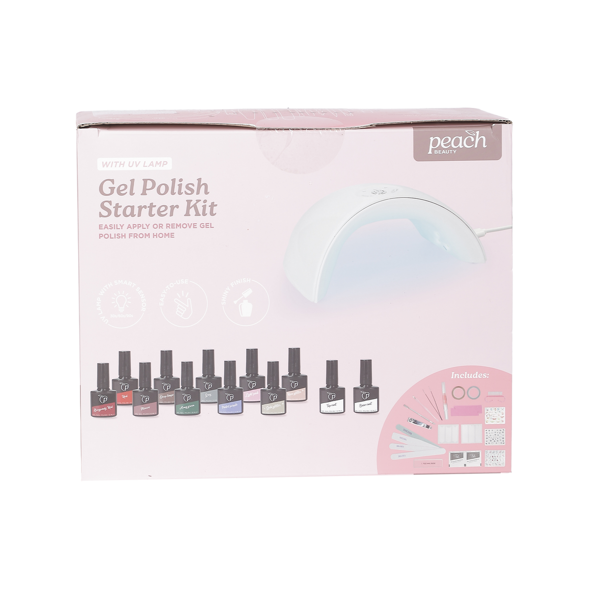 Kit de 10 vernis semi permanent avec lampe uv