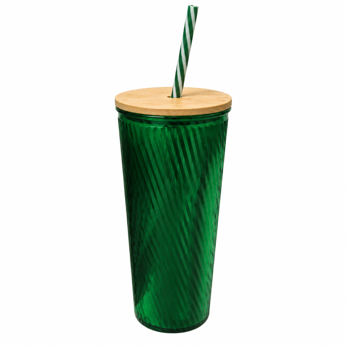 MUG EN VERRE AVEC PAILLE 9,5 X 19CM ASST