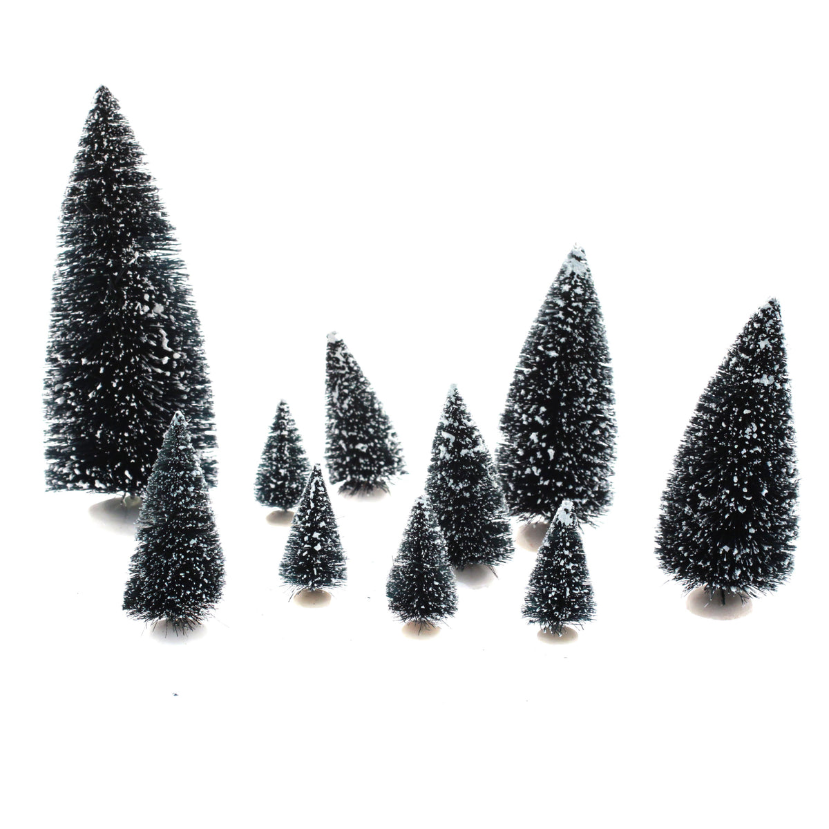 Set de 10 sapins miniatures