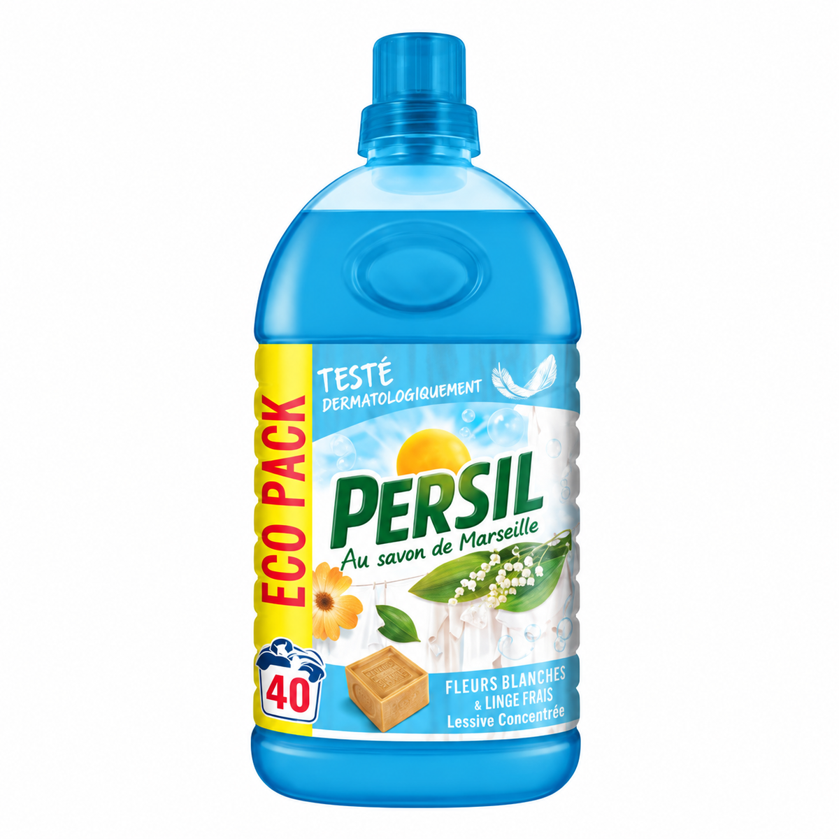 40 doses lessive liquide savon de marseille Eco Pack