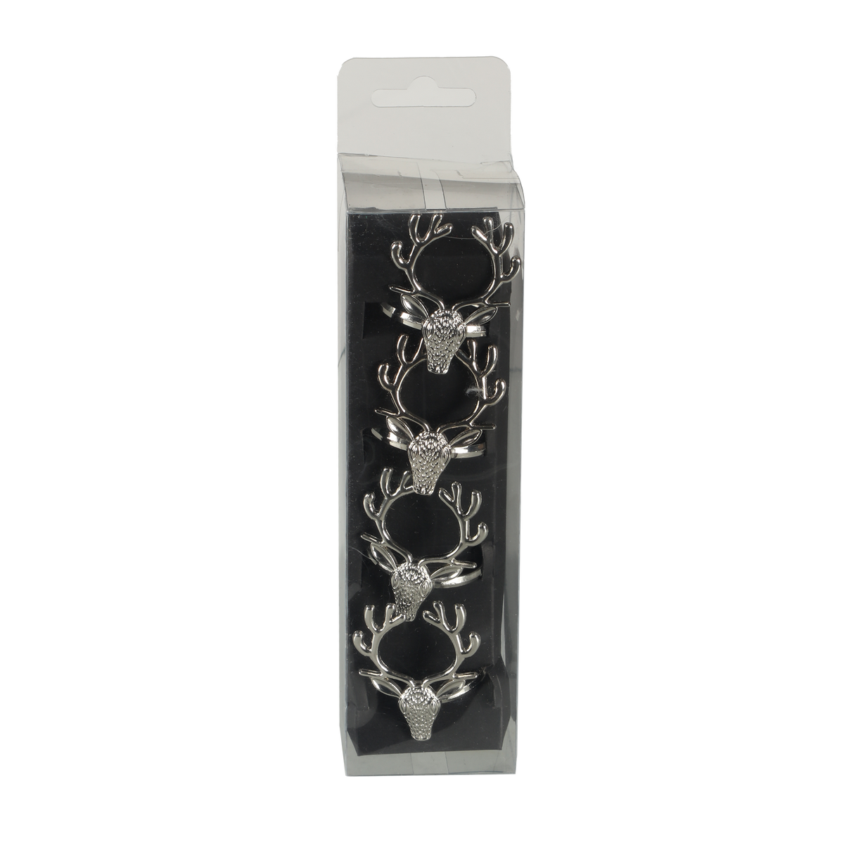 4 ronds de serviette cerf