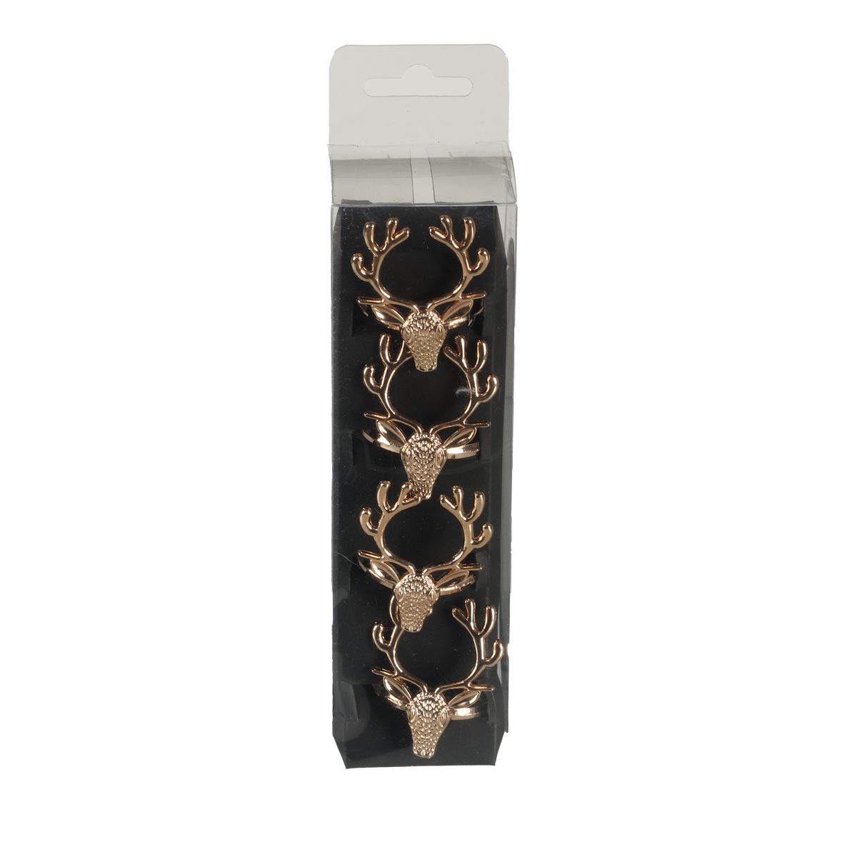 4 ronds de serviette cerf