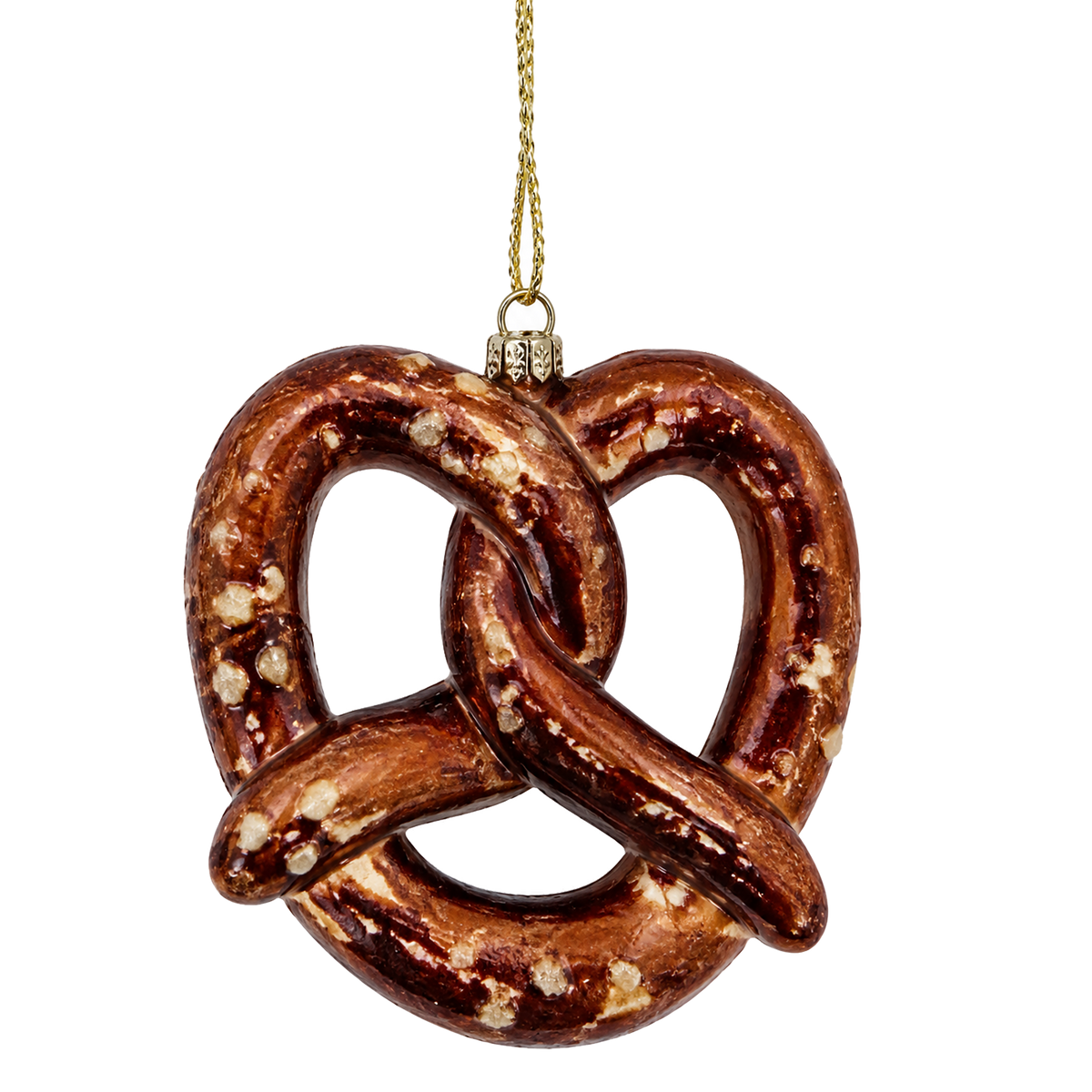 Suspension de Noël bretzel 10x10 cm