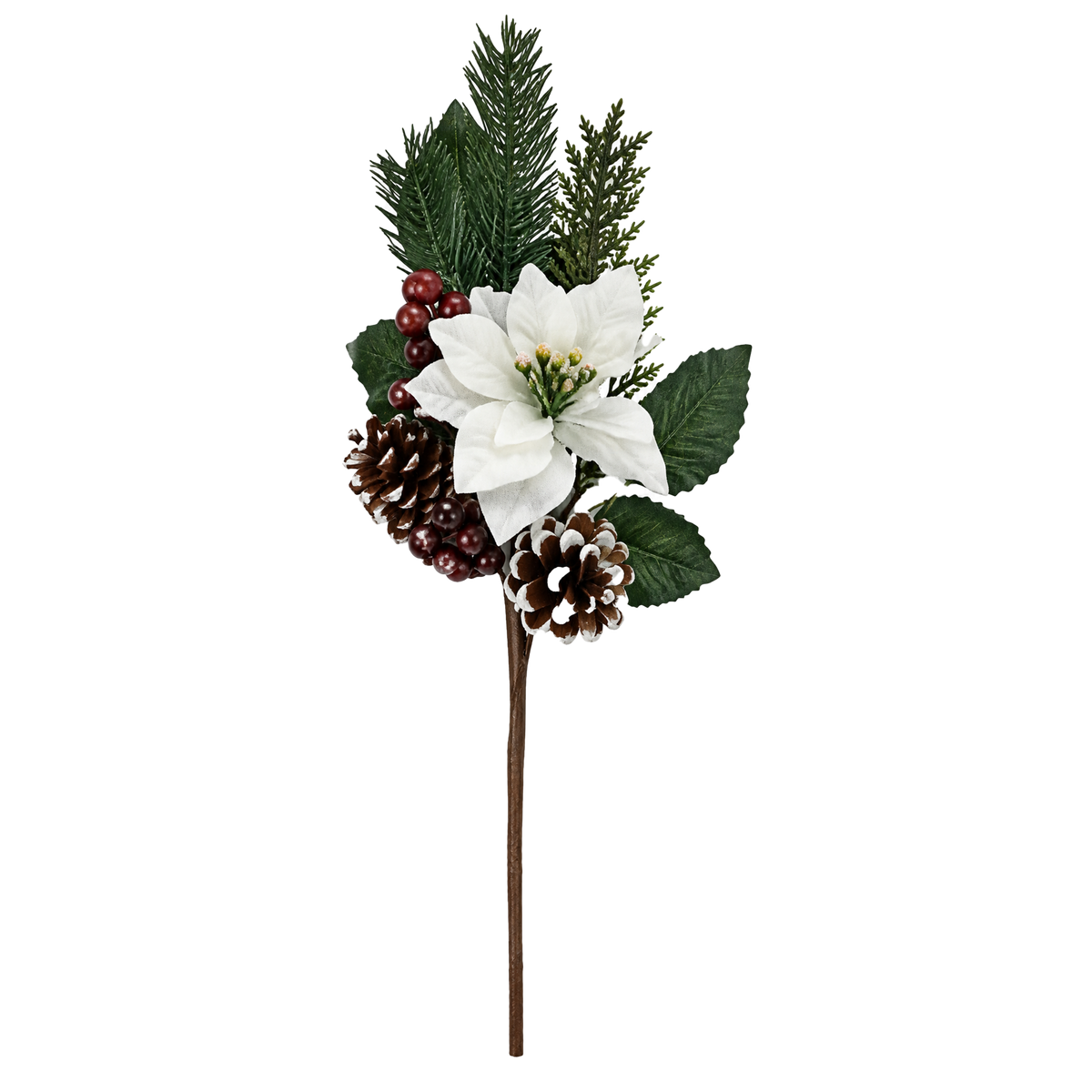 Branche de Poinsettia 37 cm