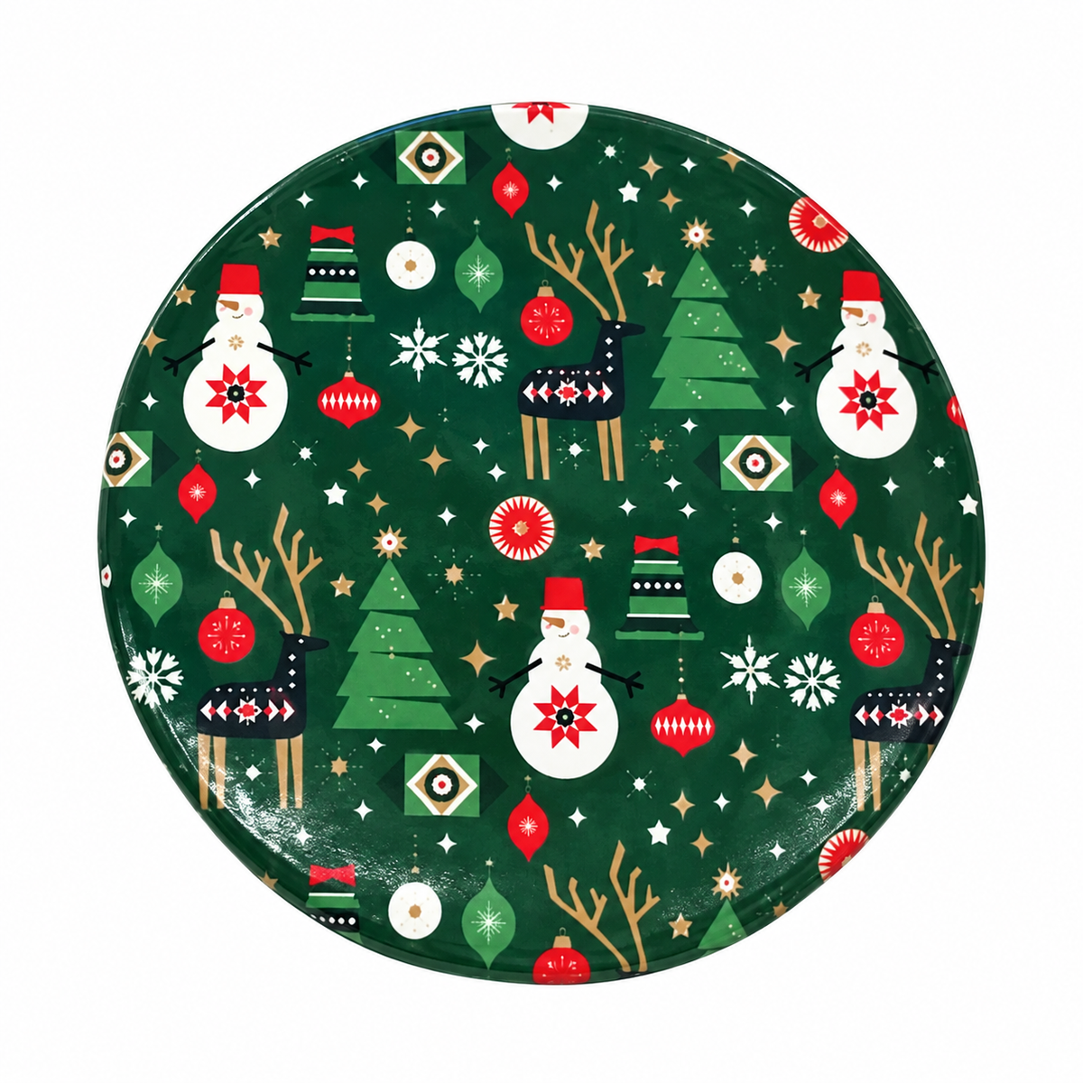 DESSOUS DE PLAT ROND EN CERAMIQUE ASST 16X16 CM