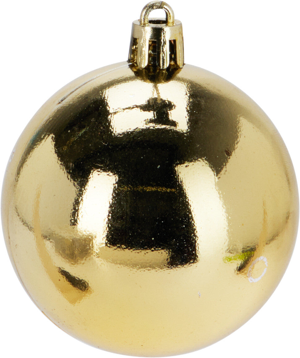 Lot de 70 boules de Noël dorées