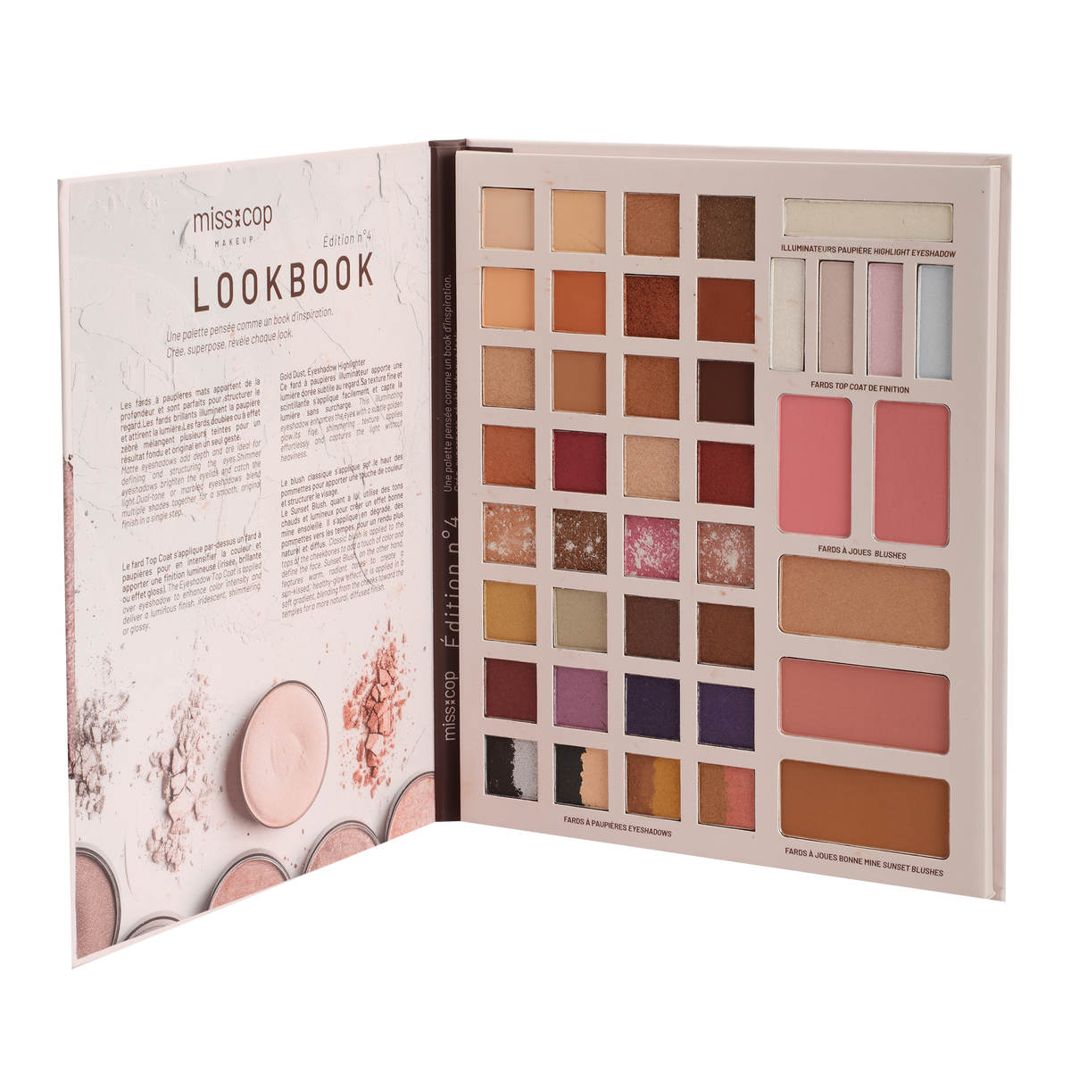 Palette de maquillage Look Book Make Up 4 Miss Cop
