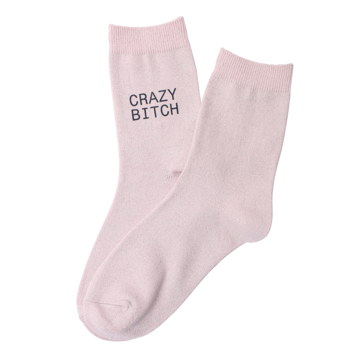 Chaussette à paillettes avec message