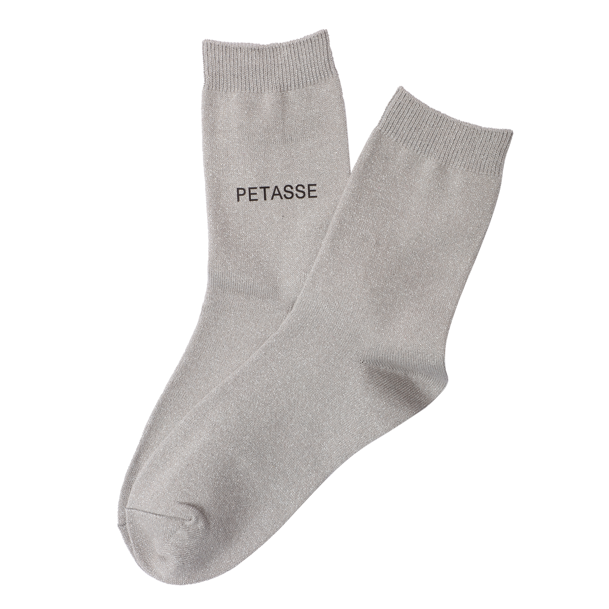 Chaussette à paillettes avec message