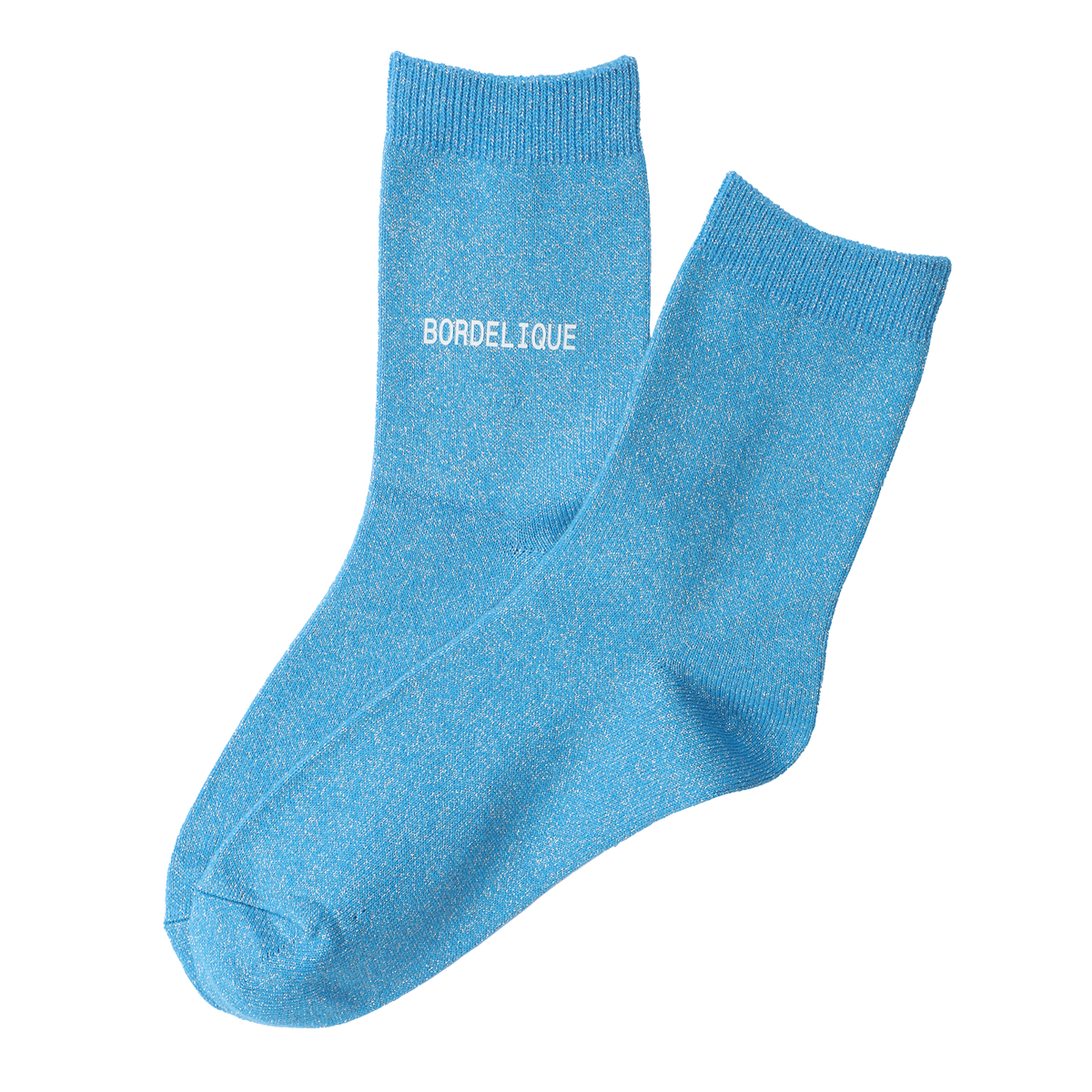 Chaussette à paillettes avec message