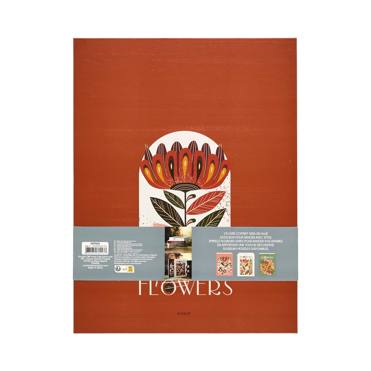Livre de rangement déco Heritage Home Deco Factory – 33 × 25 cm