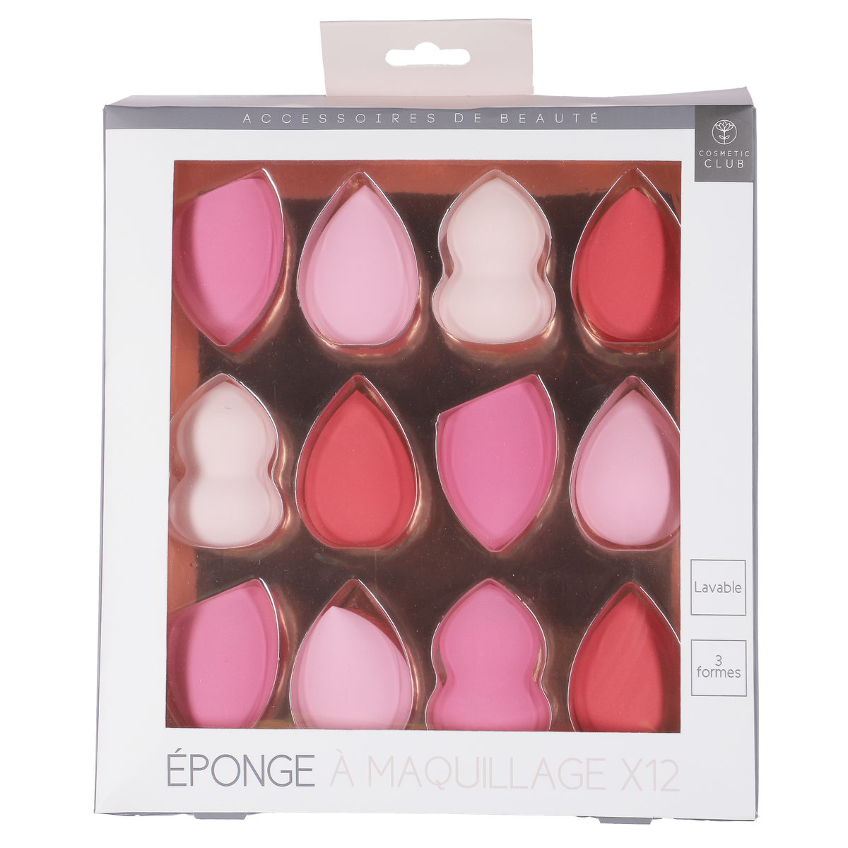 COFFRET 12 EPONGES A MAQUILLAGE