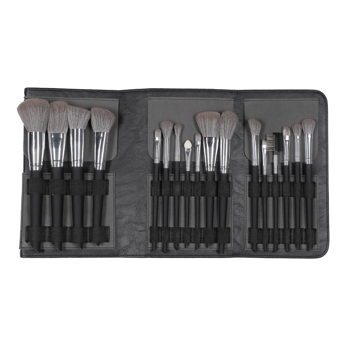 Coffret 18 pinceaux de maquillage et pochette