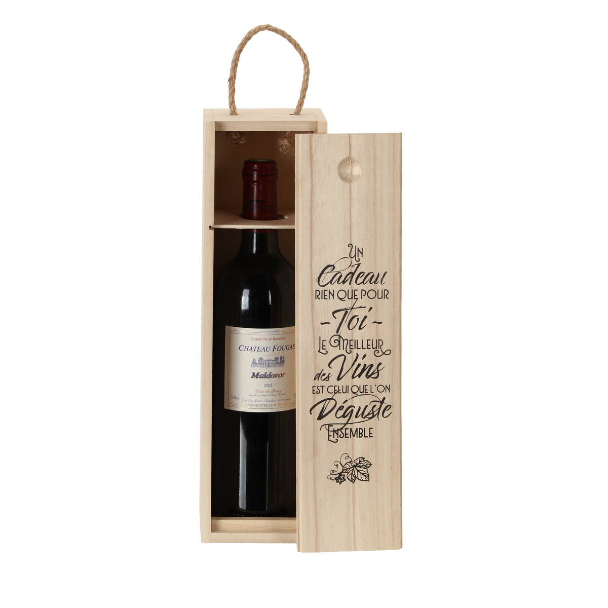 Boîte à cadeau pour bouteille