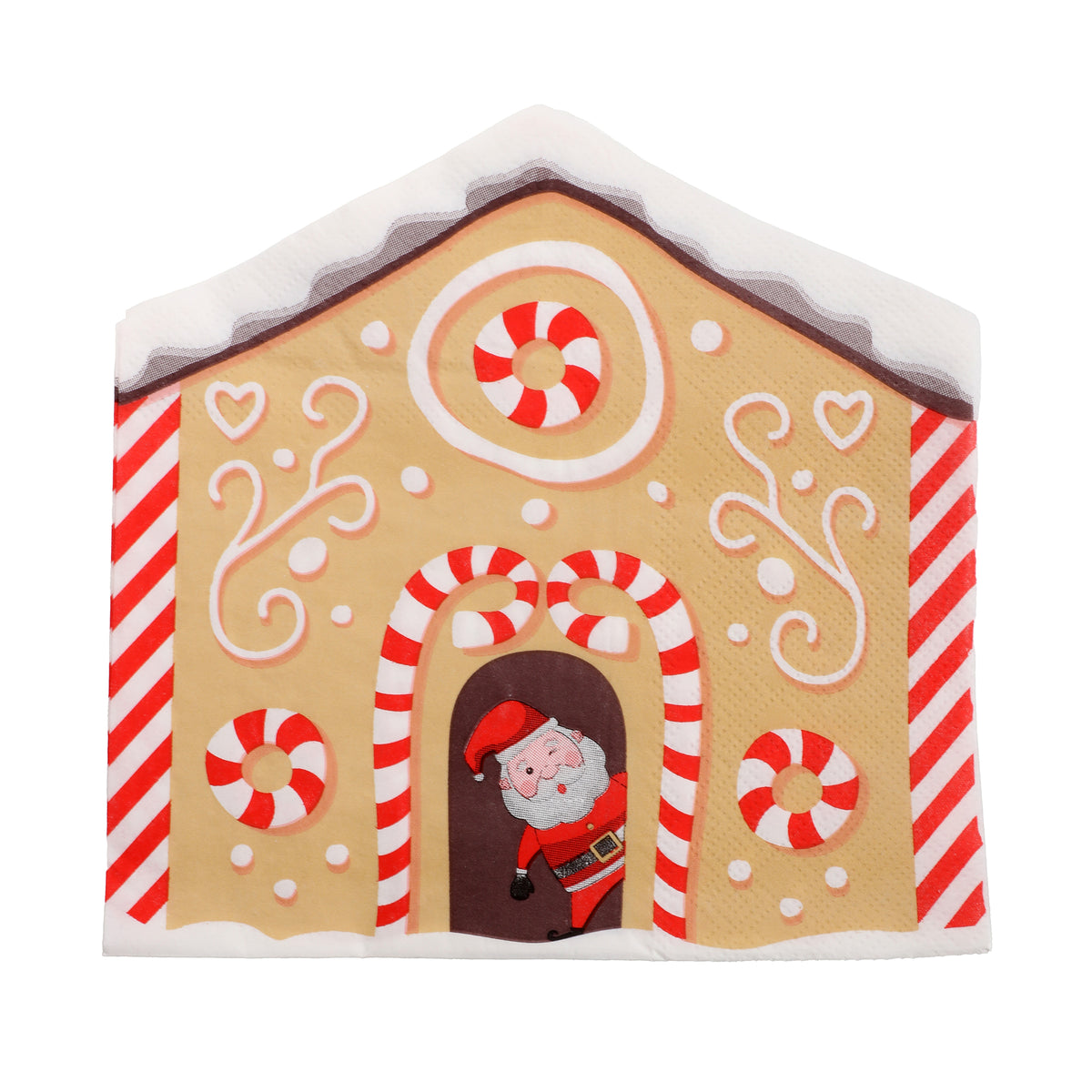 20 serviettes de Noël - Marron