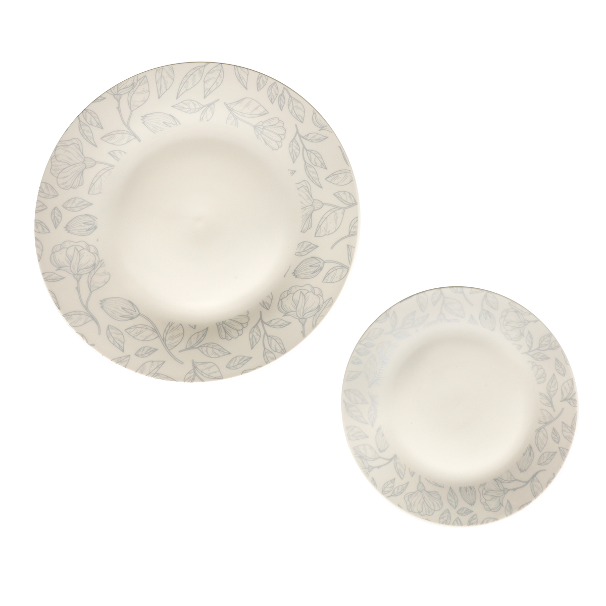 Service en porcelaine 12 pièces - Blanc