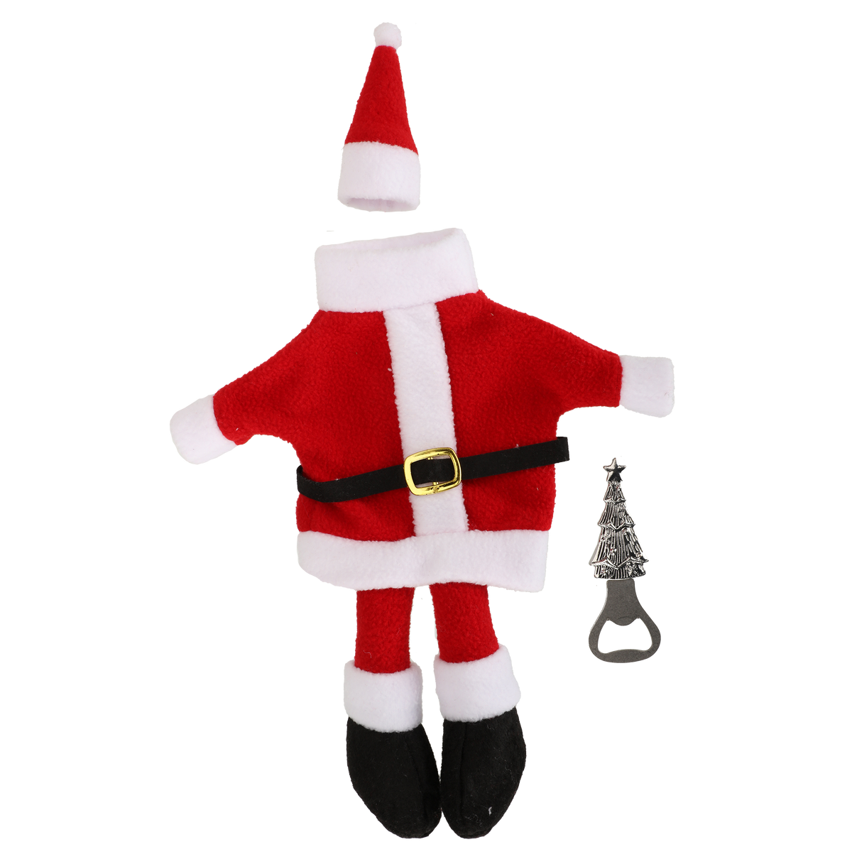 Etui à bouteille Père Noël + tire bouchon
