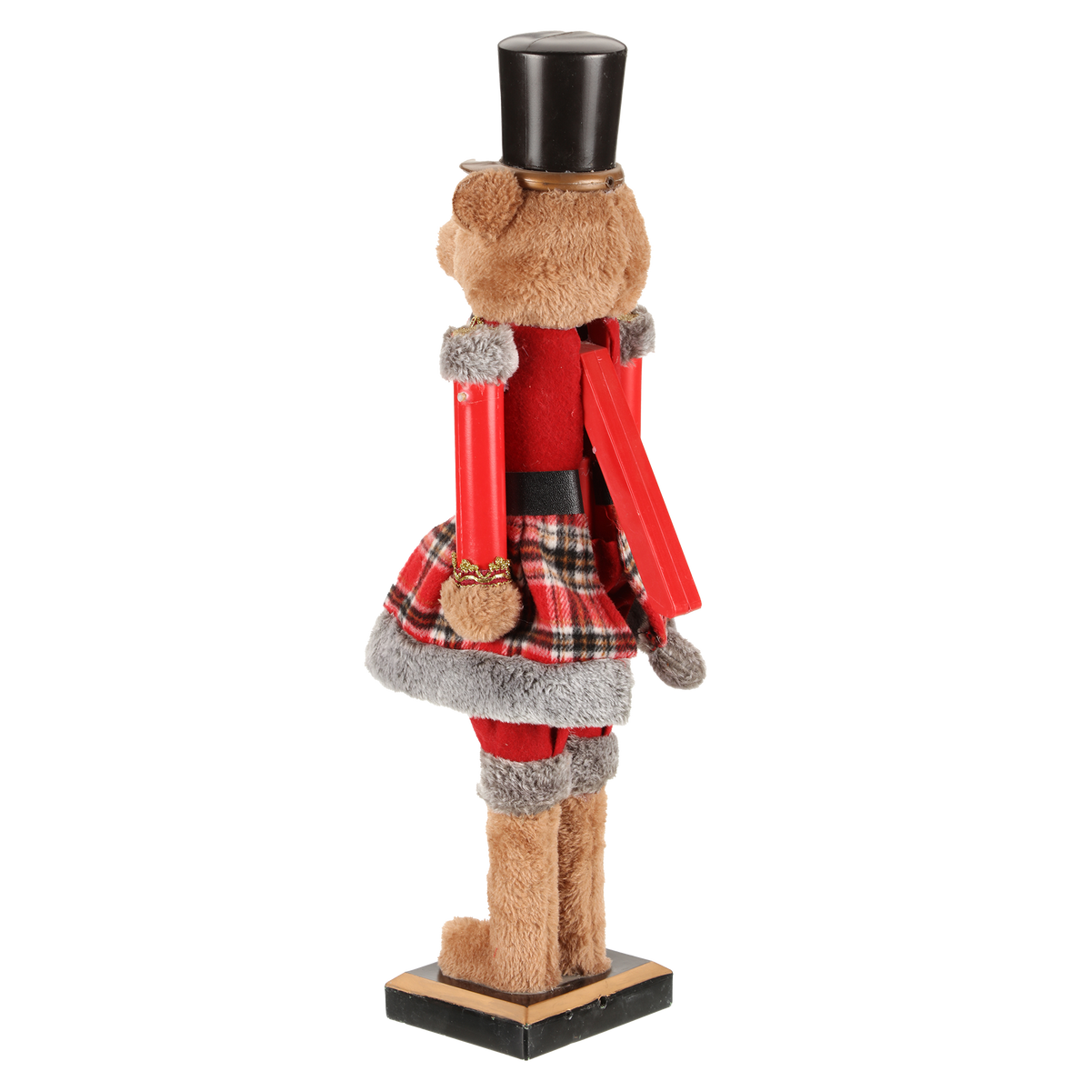 Casse-noisette ours soldat plastique – 58 cm
