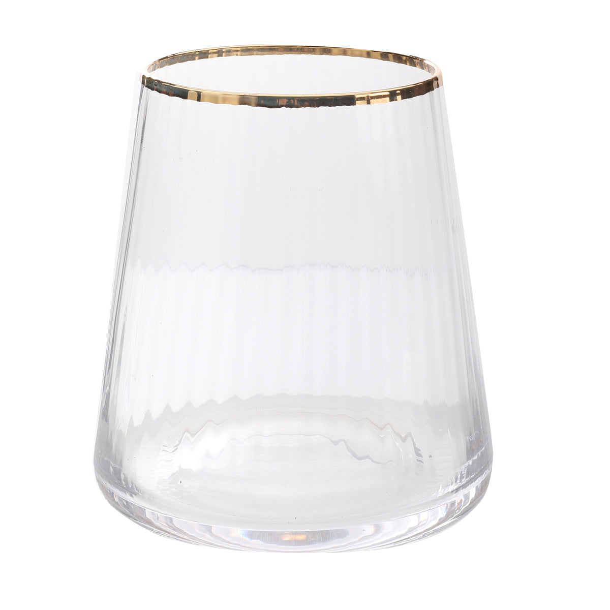 3 verres à eau bord doré