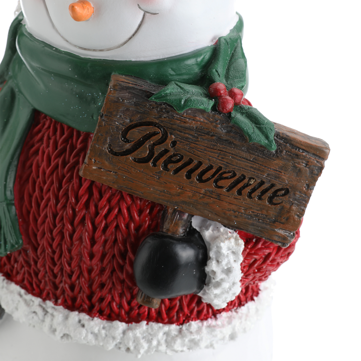 Figurine de Noël en résine - Blanc