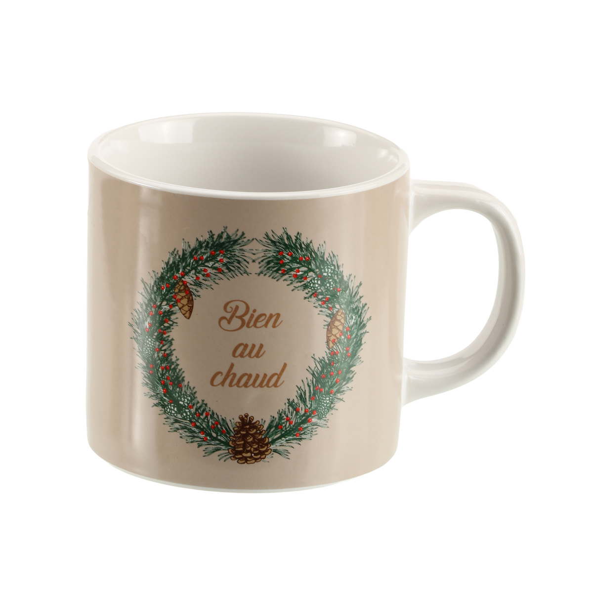 Coffret mug + chaussettes - Beige