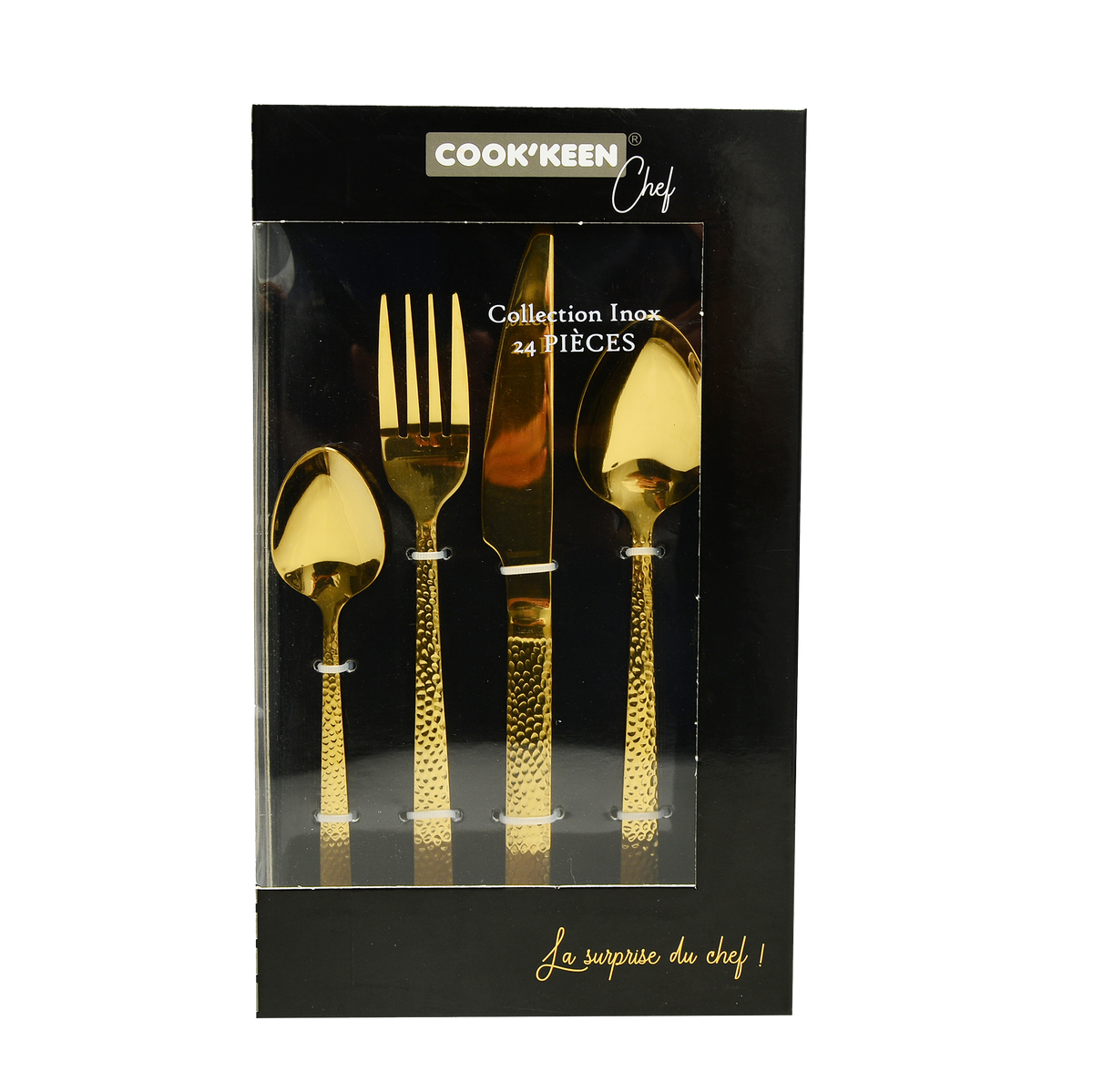 Ménagère dorée 24 pièces en Inox