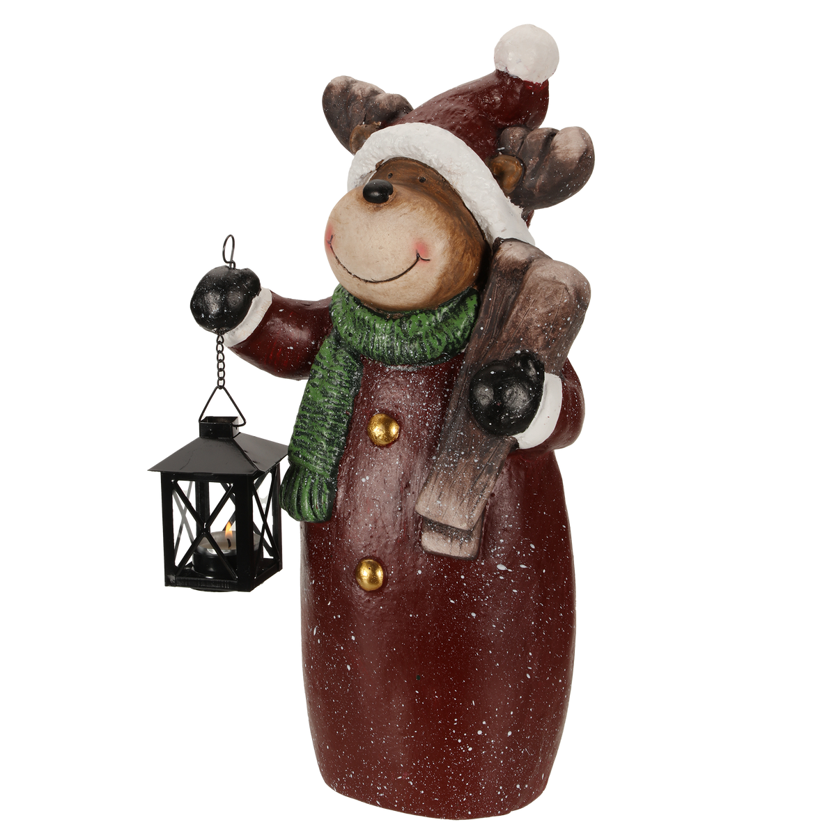 Figurine de Noël en résine - Marron