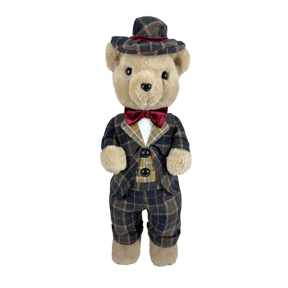 Ours en polyfoam anglais de Noël – 18 × 15 × 52 cm