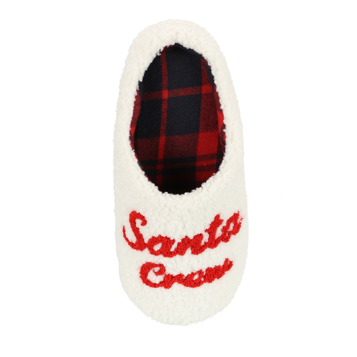 Chaussons bouclette Santa crew 36/41 - Blanc