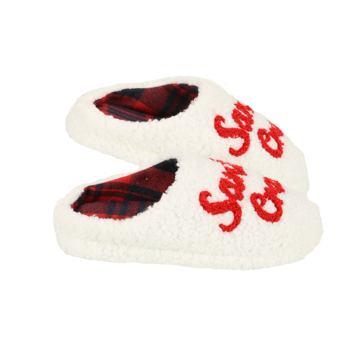 Chaussons bouclette Santa crew 26/31 - Blanc