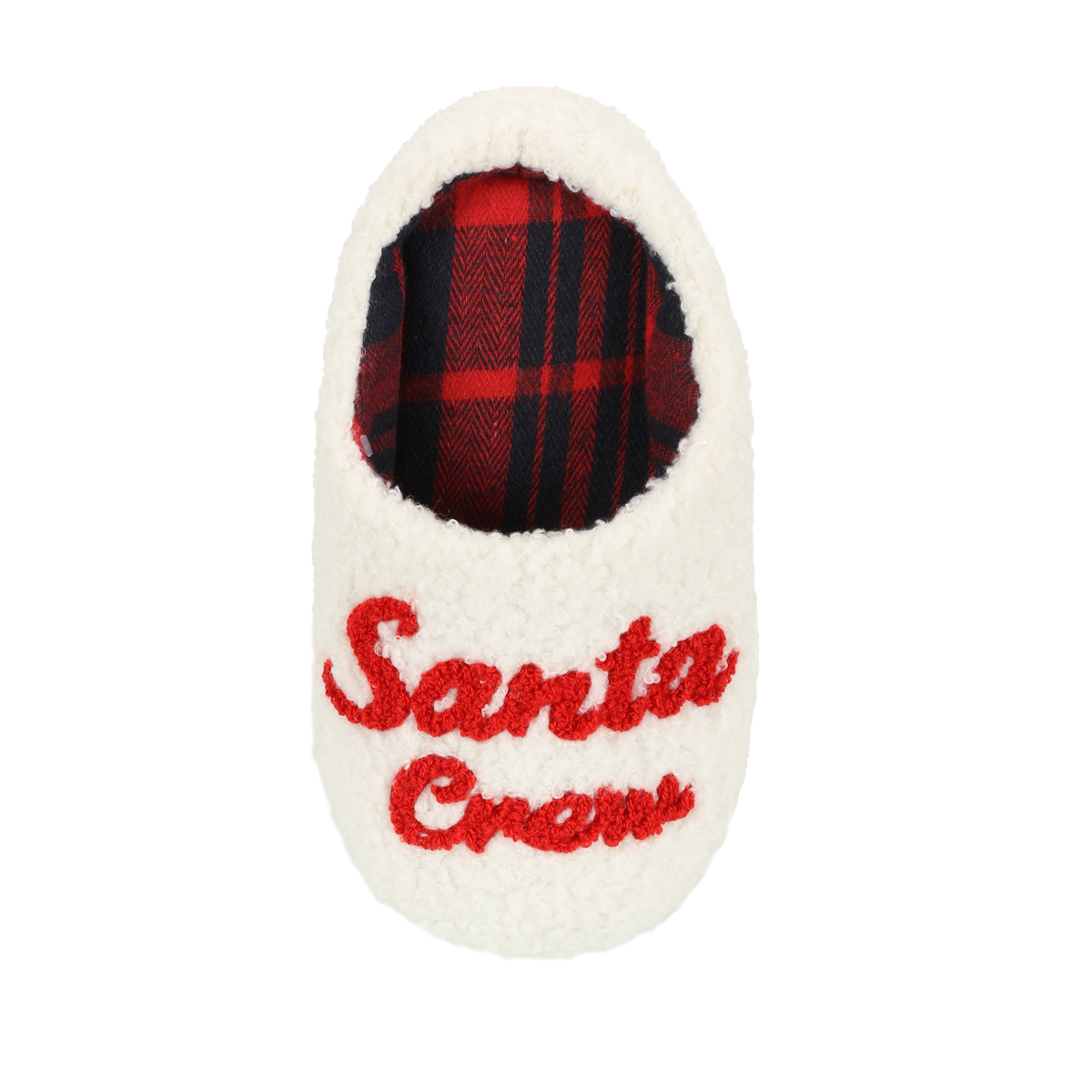 Chaussons bouclette Santa crew 26/31 - Blanc